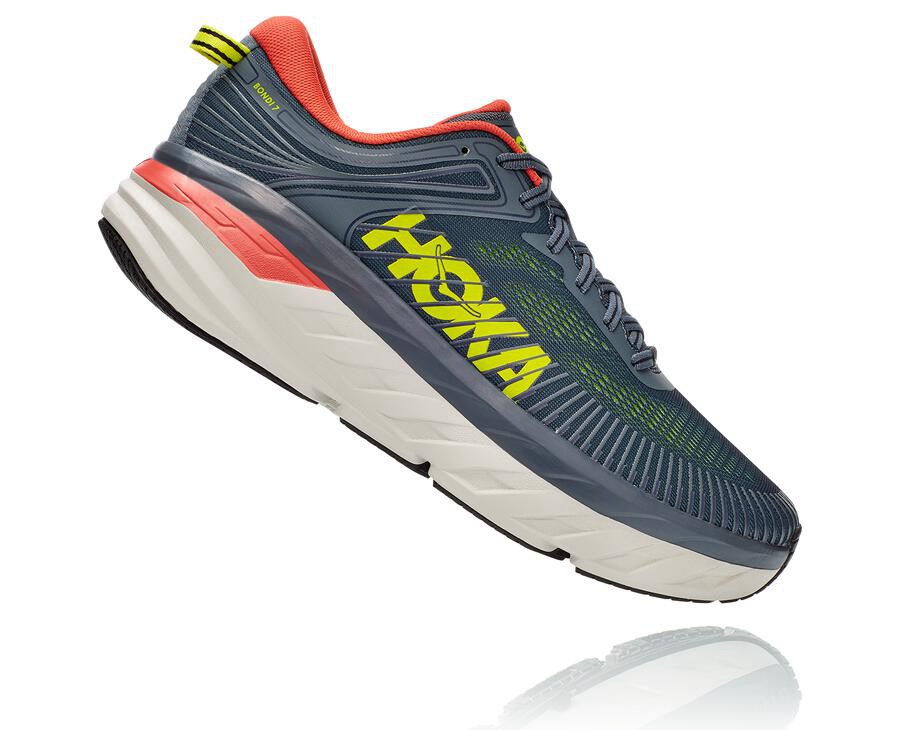 Hoka One One Tenisky Panske Námornícka Modrá - Bondi 7 - 62103-COKB